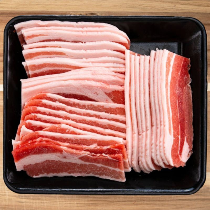 

Samcan Slice Beku Frozen Pork Belly Slice Bahan Grill