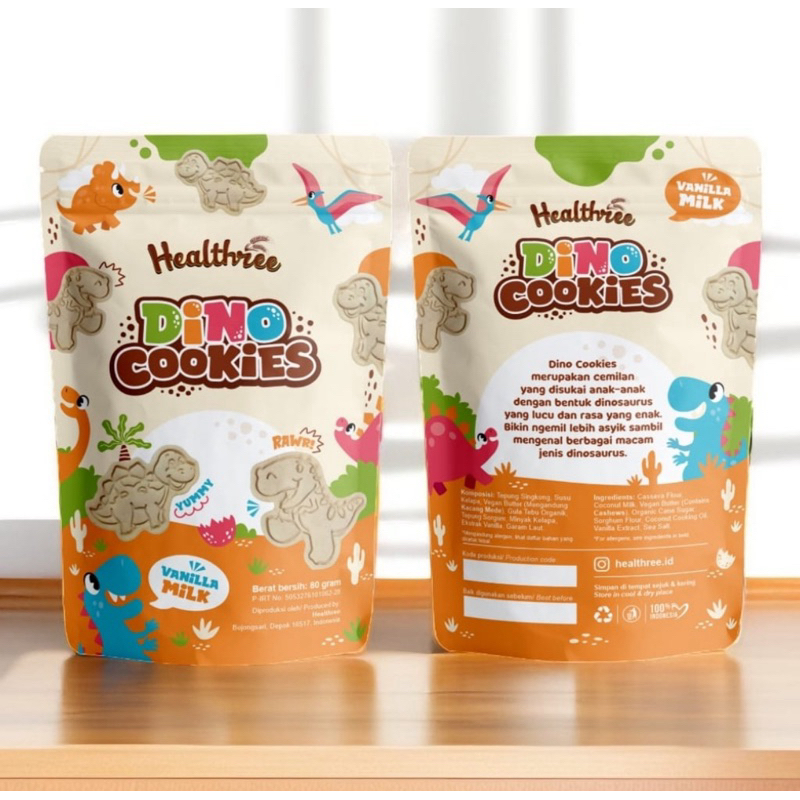 

Vanilla Mylk Dino Cookies Egg Free, Dairy Free, Vegan Gluten Free Snack For Kidsg