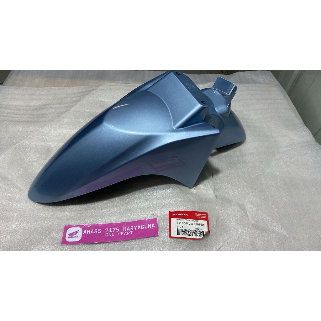 Spakbor Depan Biru Vario Karbu (61100-KVB-930FBM)