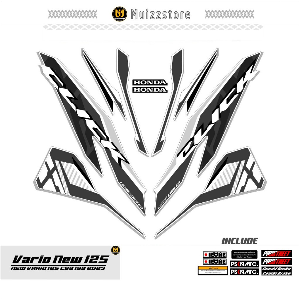 STRIPING VARIO NEW 125 / MOTIF 20 / STICKER VARIO NEW 125 CBS ISS / 2018 - 2021 / MUIZZSTORE