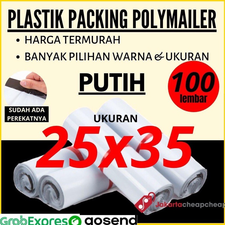 

ART D69U Plastik Packing Polymailer 25x35 Putih Amplop Packing Online Termurah