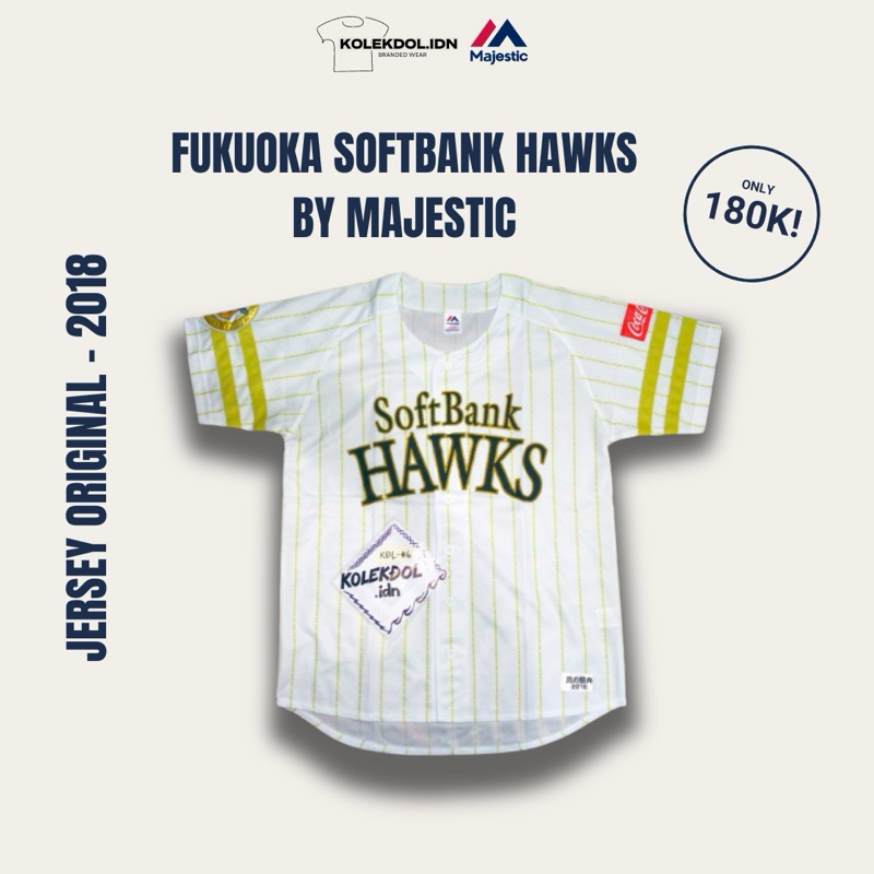 Jersey Original - 2018 Fukuoka Softbank Hawks by Majestic - KDL-6