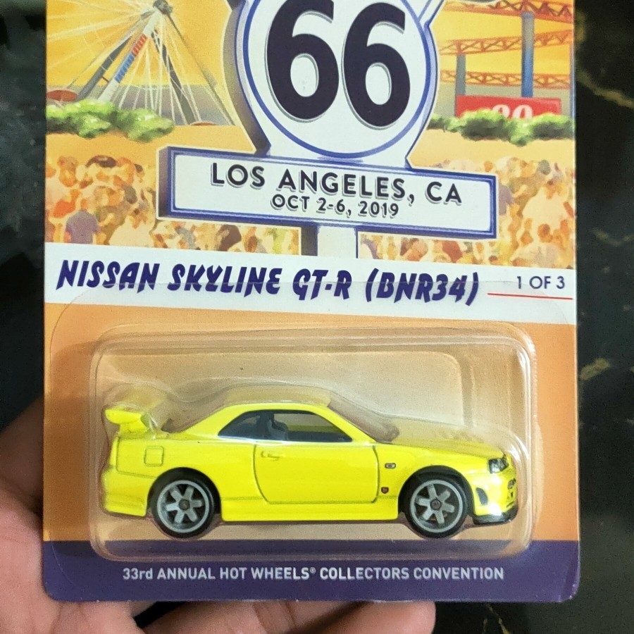 Hotwheels Nissan GT R34 Convention Kuning
