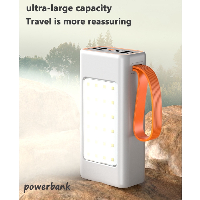 powerbank super fast charging  power supply 66W 40000mah 60000mah Portable outdoor power bank