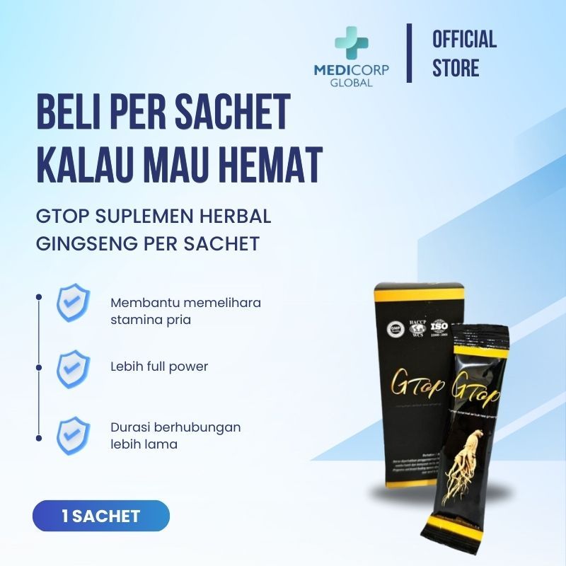 [MEDICORP] GTOP per sachet suplemen herbal gingseng