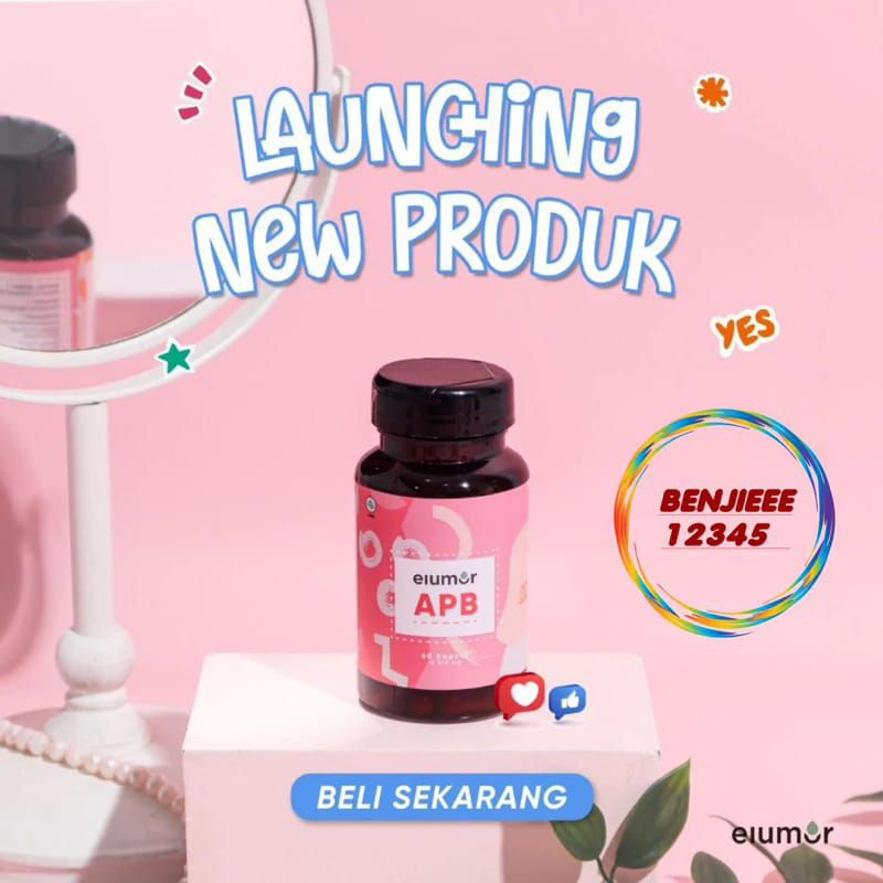 Elumor APB isi 60 Kapsul (Suplemen pelangsing herbal alami) kapsul ELUMOR apb Elumor slimming.