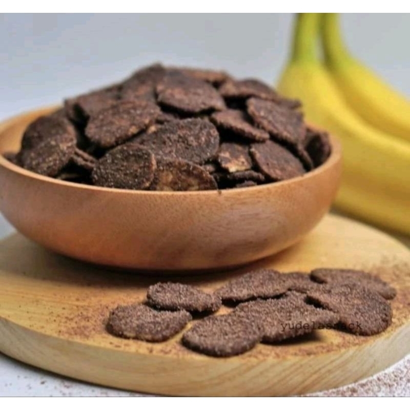 

keripik pisang coklat tabur, berat 100gram
