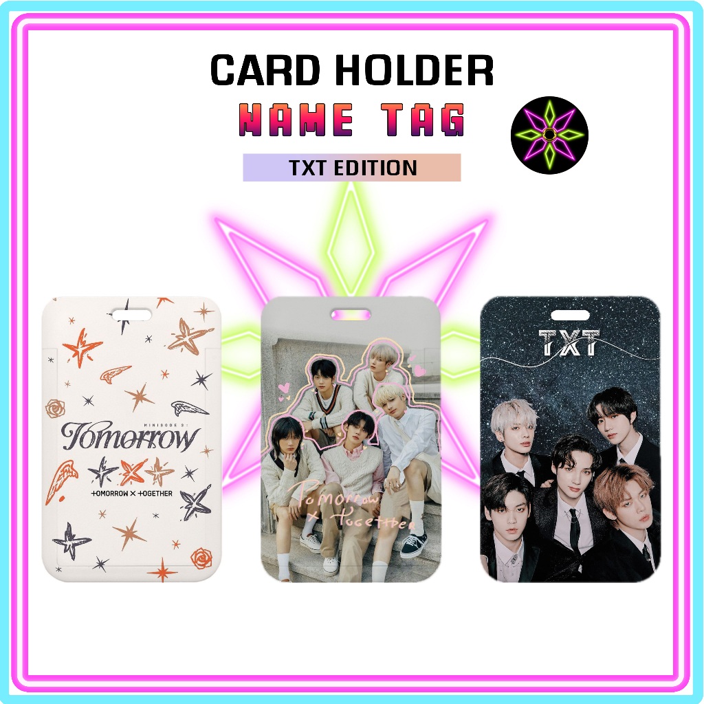 

Hikari Print ID Card Holder TXT Edition Nametag Tanpa Tali Card Holder Tempat Kartu Edisi TXT Tomorrow X Together