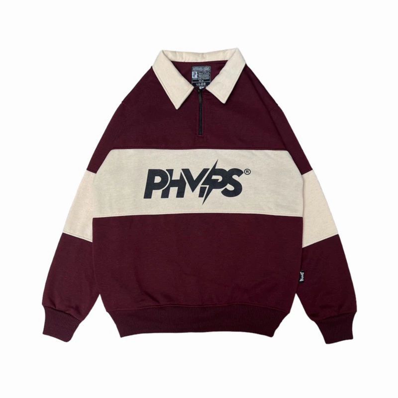 Sweater Rugby Vintage Pria Wanita