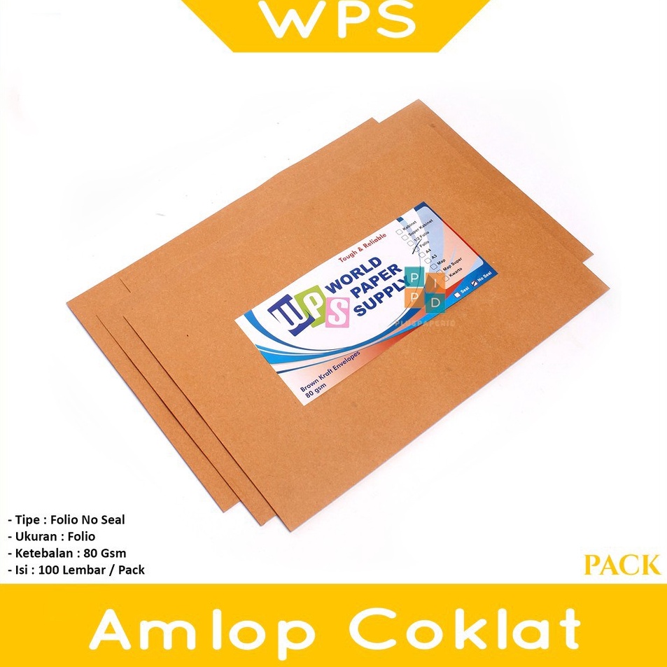 

Pusat Produsen WPS Amplop Coklat Ukuran Folio 235 x 345 cm No Seal Pack