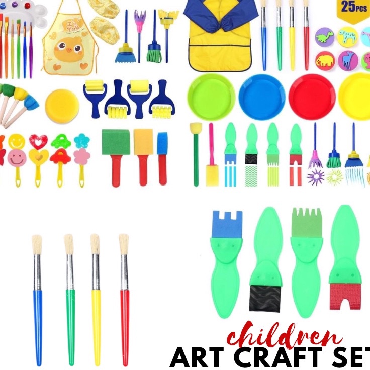 

Top Product children art craft sets painting set menggambar