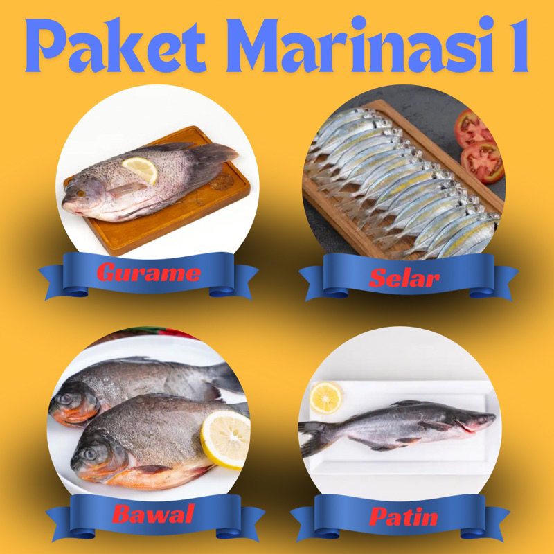 

SIAP GORENG PAKET MARINASI GURAME SELAR BAWAL PATIN
