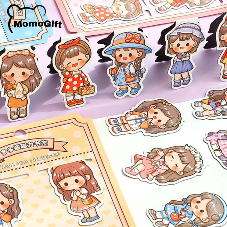 

Hadir Terjamin Pembatas Buku Magnetic Bookmark Clip Kertas Motif Lucu Doudou Sauce Set Free Stiker TLD11