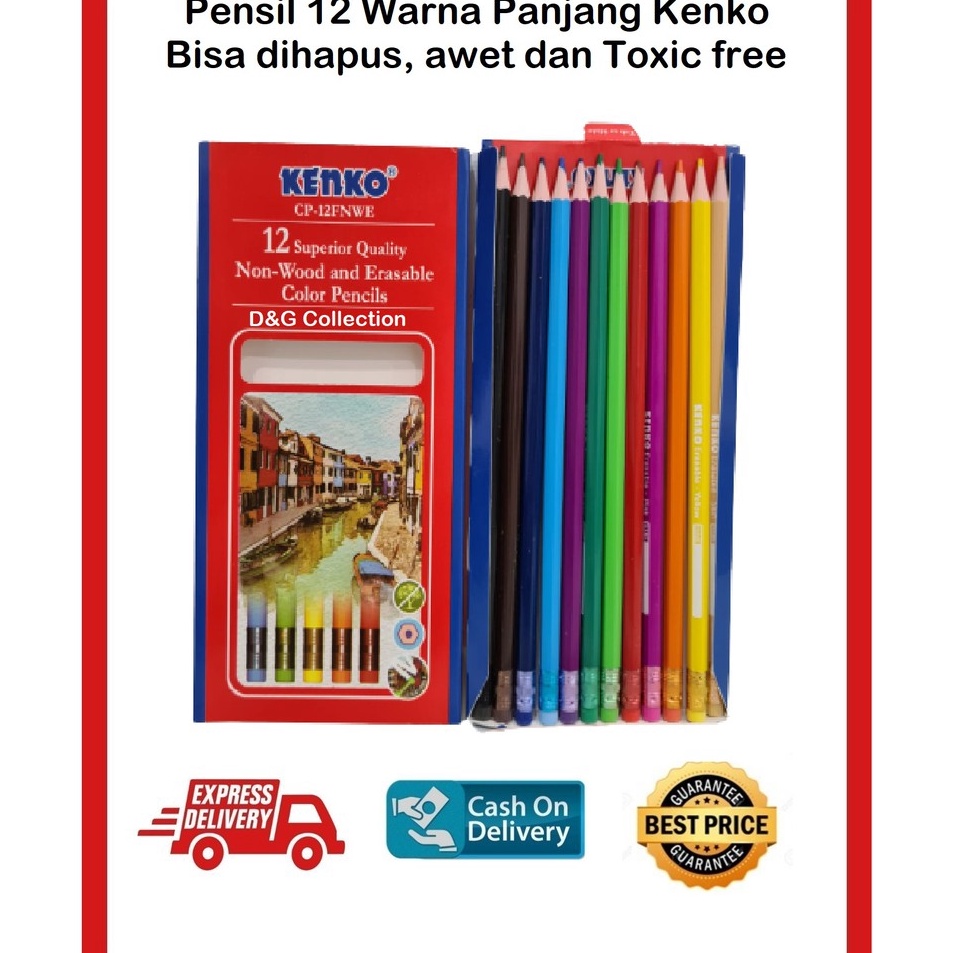 

Paling Populer PENSIL WARNA KENKO 12 WARNA BISA DIHAPUS ERASABLE