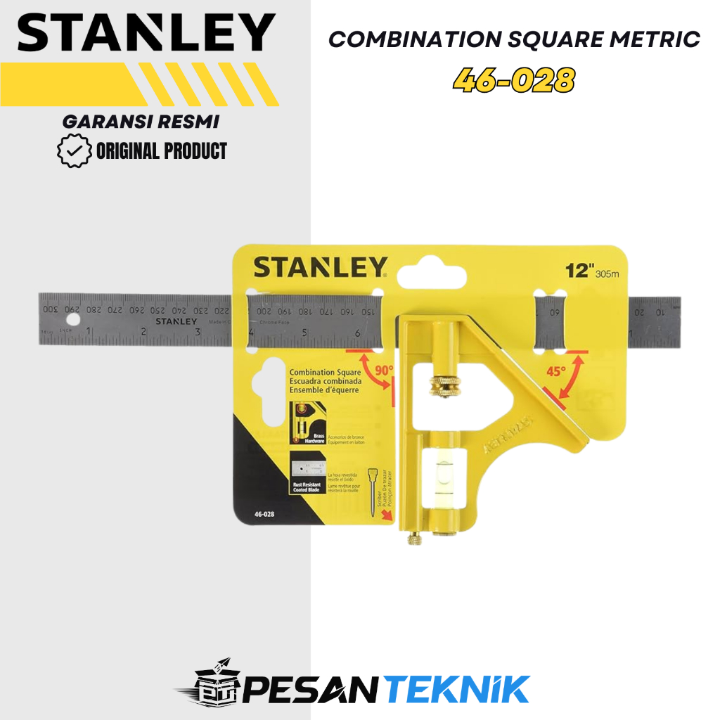 

Combination Square Metric Penggaris Siku STANLEY 46-028