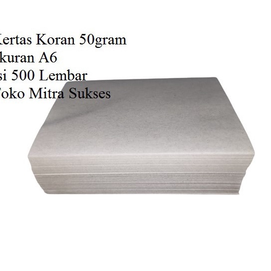 

Hadir Irit 5 Lembar Kertas Koran A6 5gram