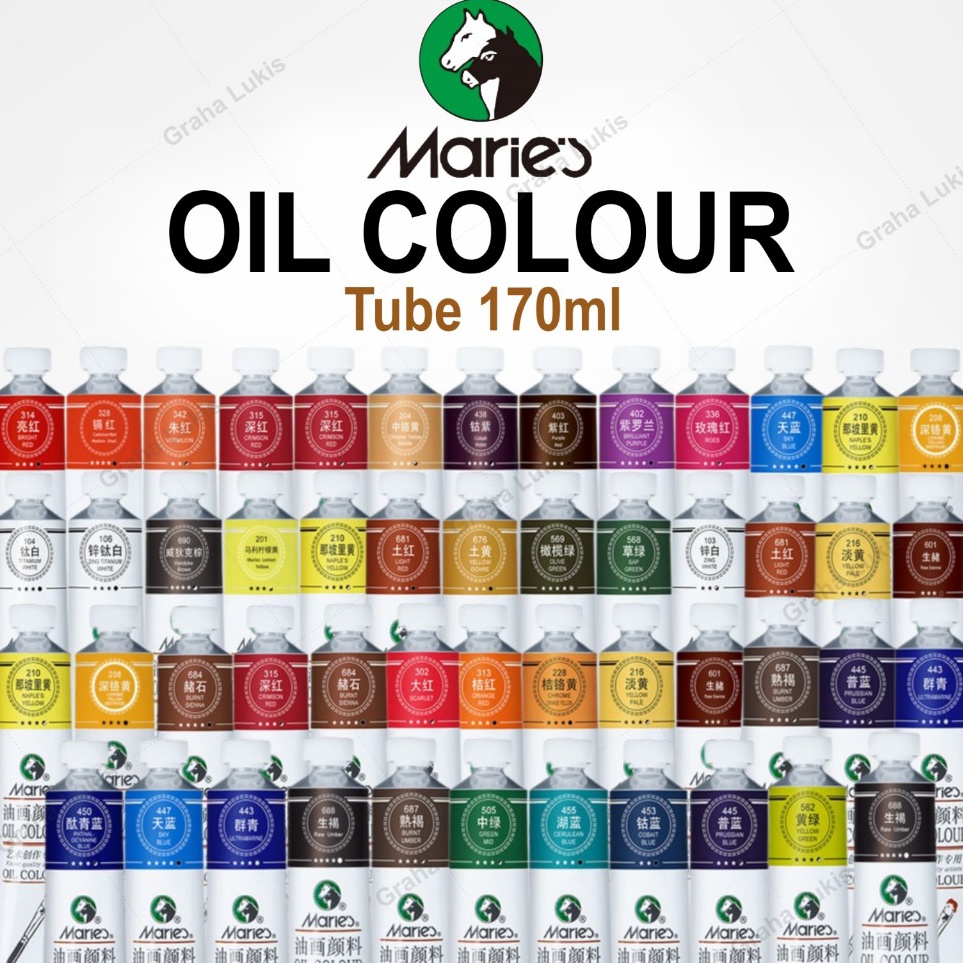 

KODE V9R5 Cat Minyak Maries 17ml Maries Oil Paint 17ml