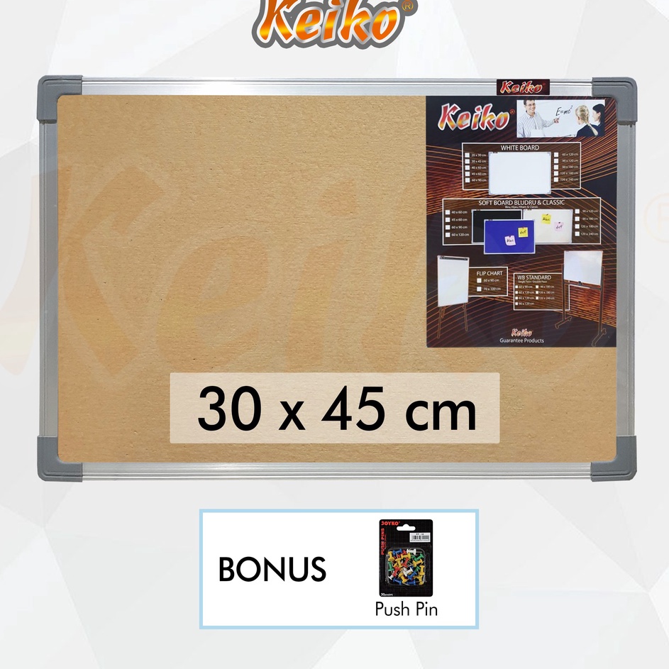 

Super Shipment Softboard Pin Board Cork Board Papan Pengumuman Mading Gantung Polos Keiko 3 x 45 cm