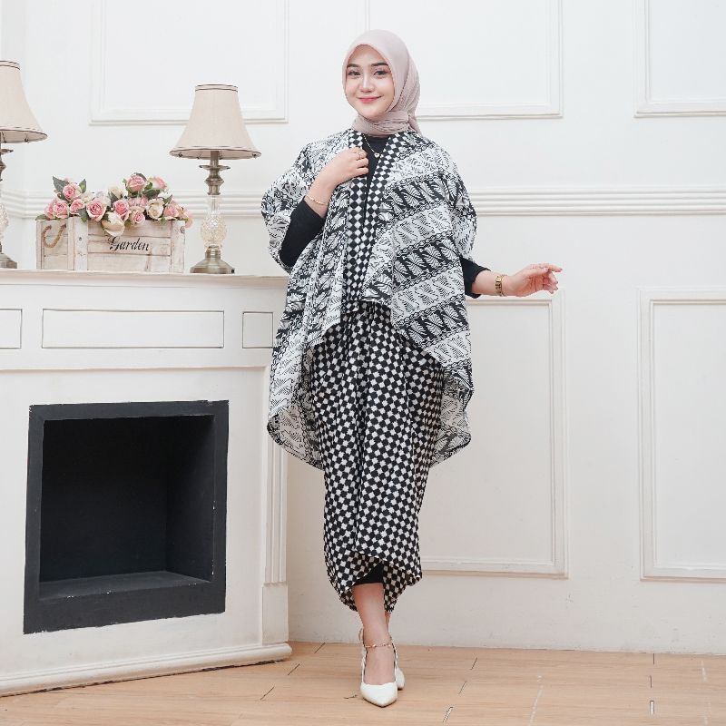 Oneset Cardigan modern  Cardigan batik kondangan Kebaya batik moderen