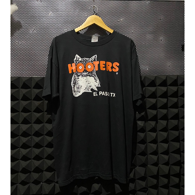 kaos Hooters Fotl  El Paso Vintage Vtg Single Stitch atas bawah second