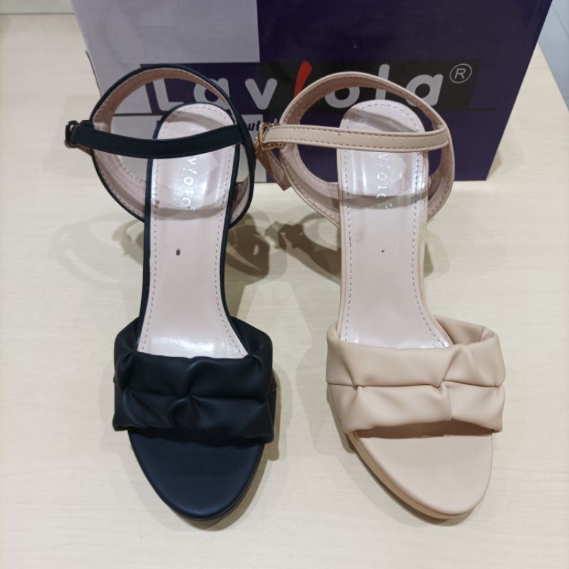 SANDAL PESTA WANITA LAVIOLA HAK LANCIP 7CM