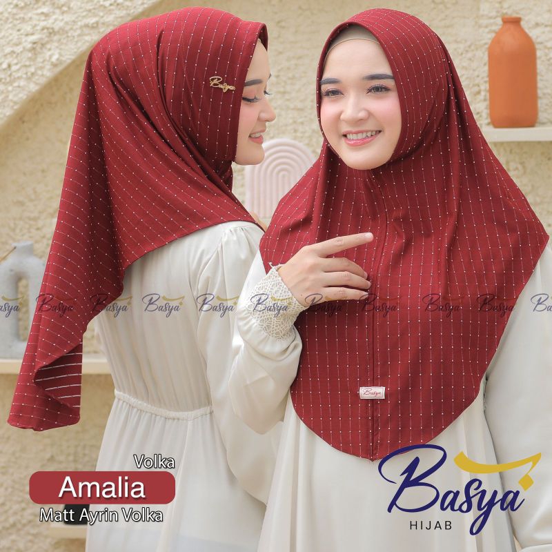 ** Basya Hijab ** Bergo Amalia Volka Original Brand Basya Hijab