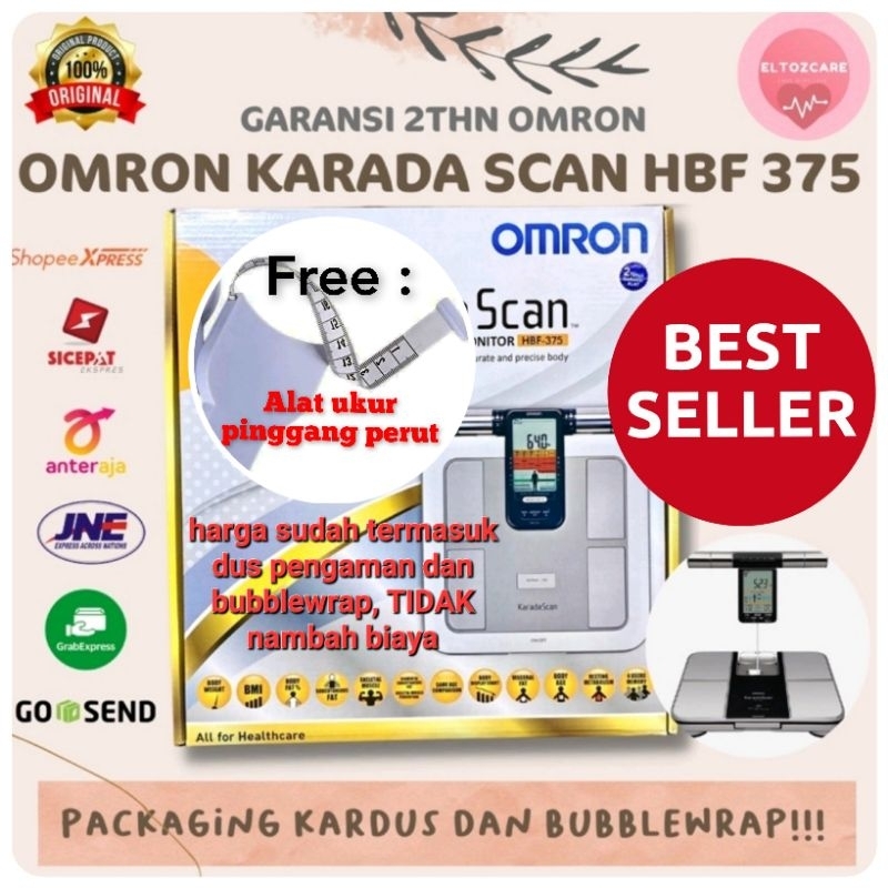 timbangan omron karada scan HBF 375 Body Fat Composition Monitor/ OMRON HBF 375 / KARADA SCAN OMRON 
