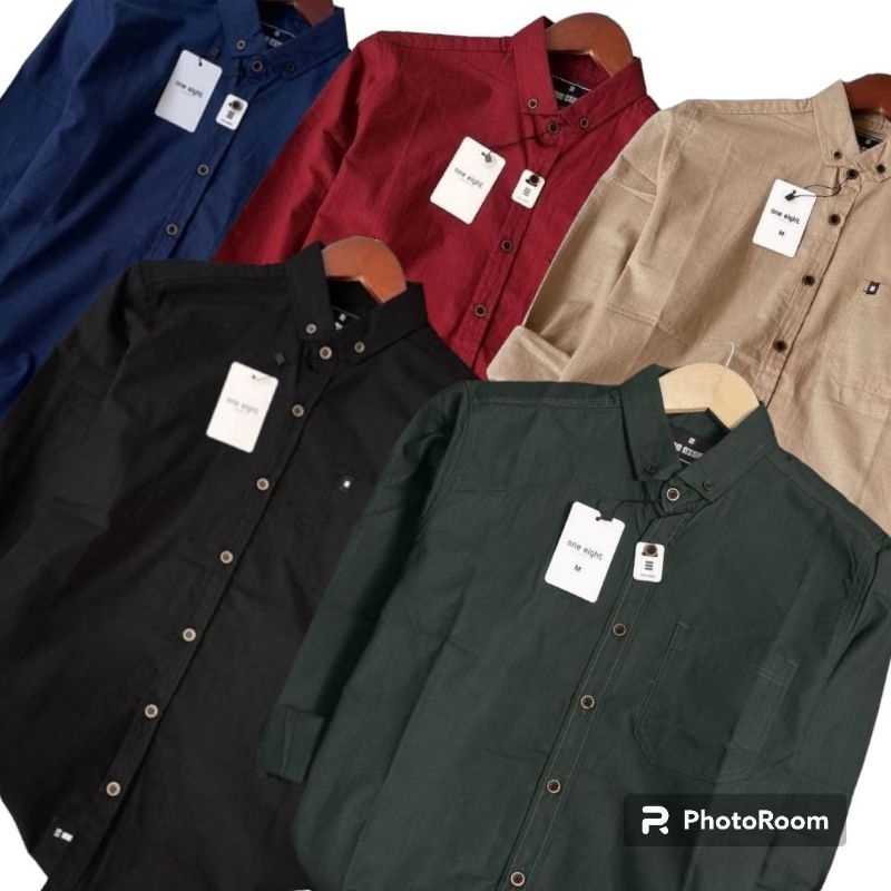 BAJU KEMEJA PRIA DEWASA CIGARATTE / KEMEJA PRIA / HEM POLOS PRIA LENGAN PANJANG | KEMEJA POLOS PRIA 