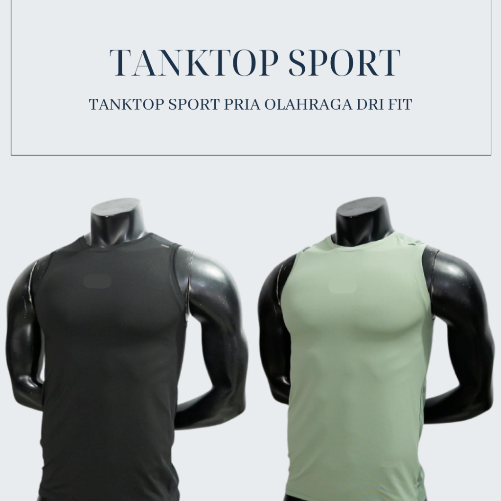 Oppa Style Shop TANKTOP SPORT PRIA OLAHRAGA DRI FIT / TANKTOP GYM RUNNING PRIA