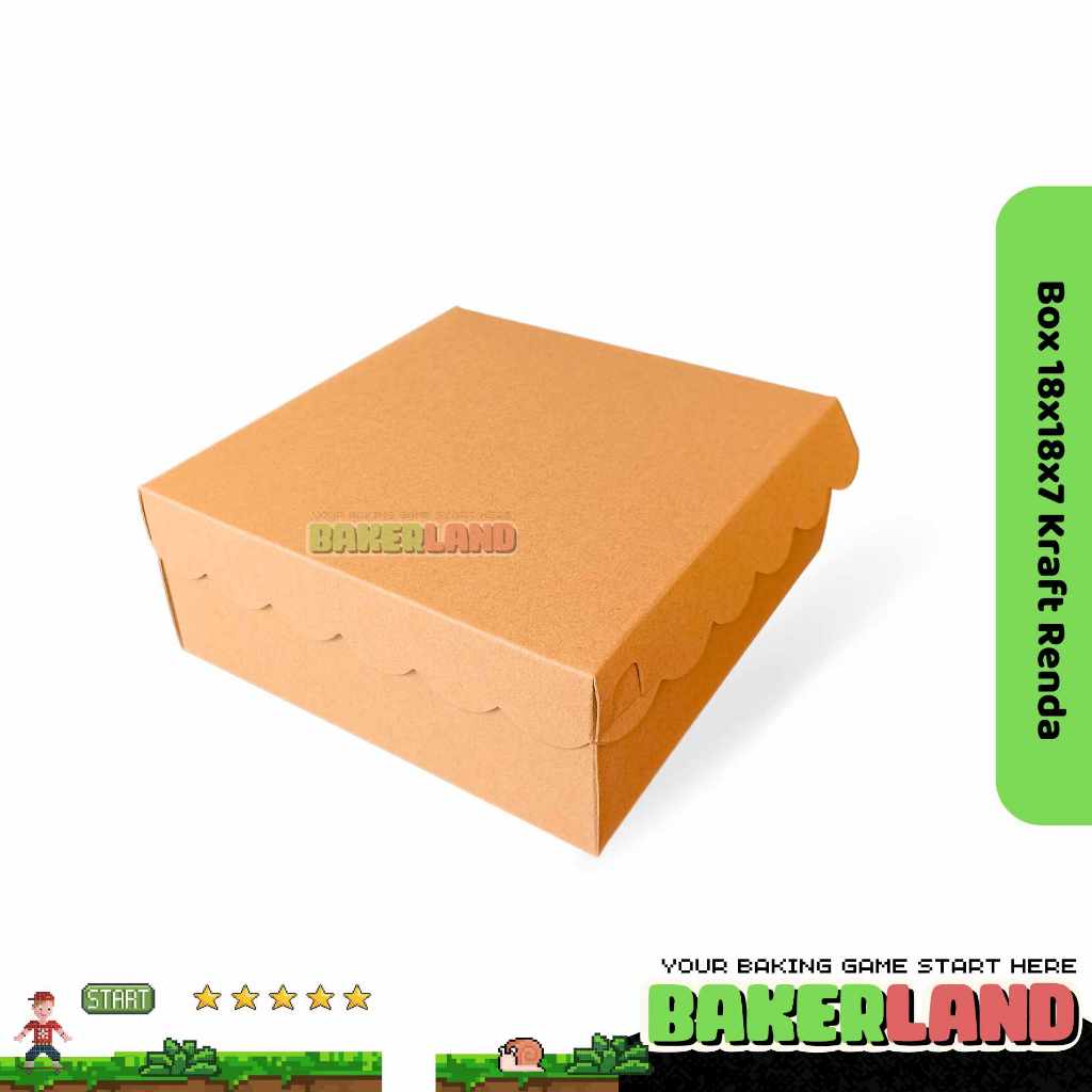 Dus Catering 18x18x7 Renda / Box Nasi / Kemasan Ayam Bakar / Box Catering / Lunch Box / Dus Nasi / K
