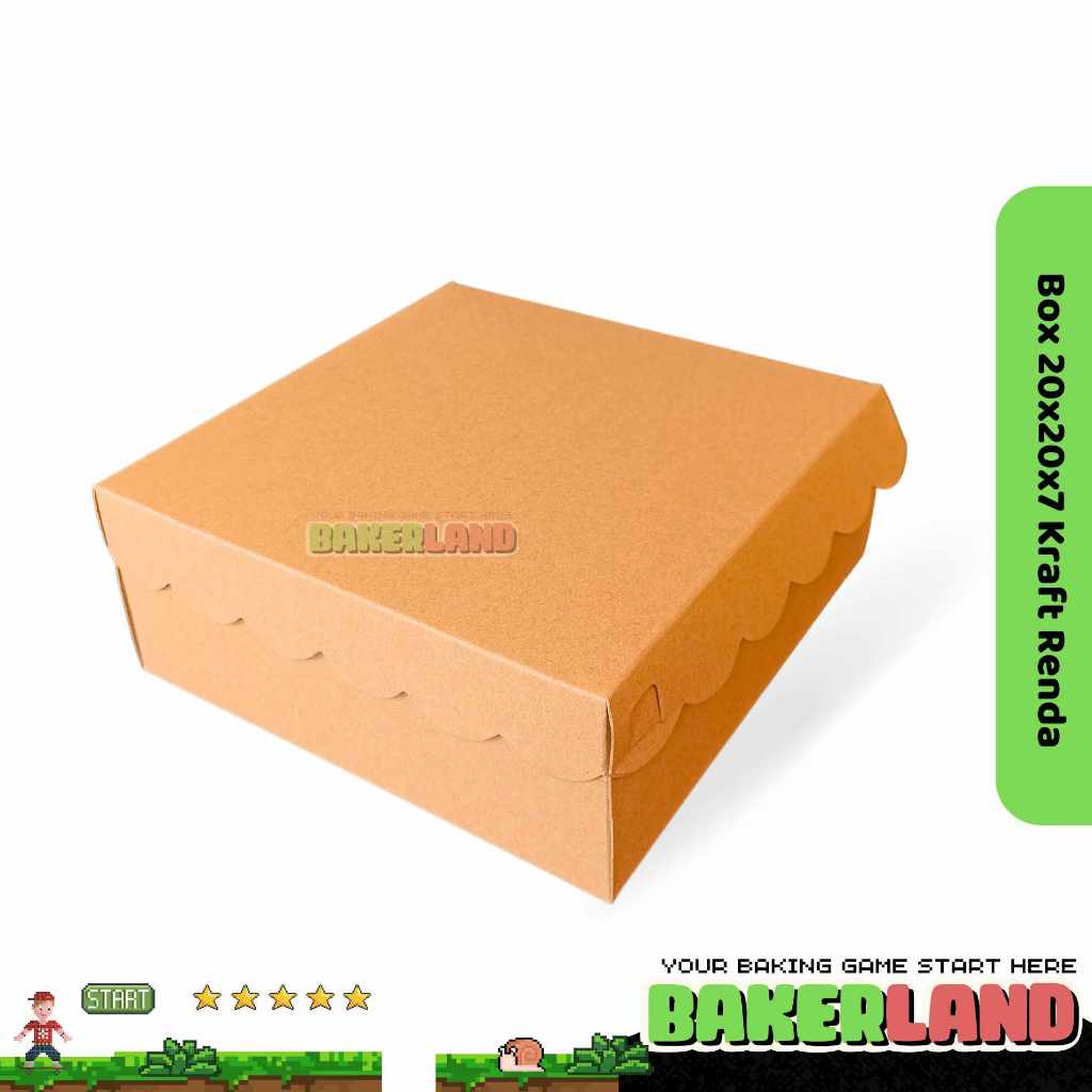 Dus Catering 20x20x7 Renda / Box Nasi / Kemasan Ayam Bakar / Box Catering / Lunch Box / Dus Nasi / K