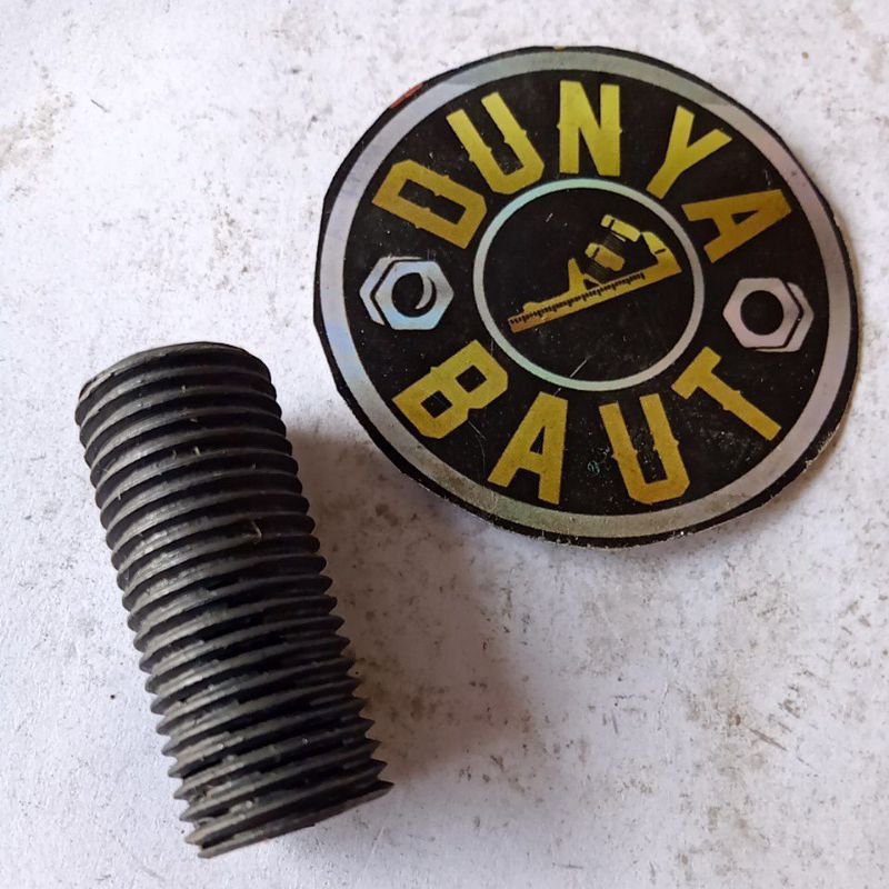 sok drat baut 14 besi, shok drat baut m10xm12, per bos baut, recoil,