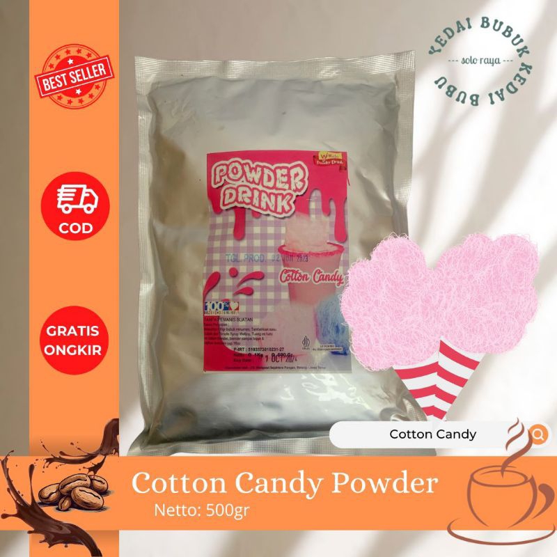 

BUBUK PERMEN KARET SERIES / Bubble Gum Series, Cotton Candy Series 500gr. Cocok untuk pembuatan es kekinian.