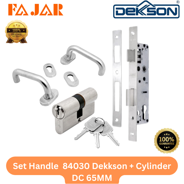 Handle Pintu Aluminium 84030 Dekkson Set Complite Original