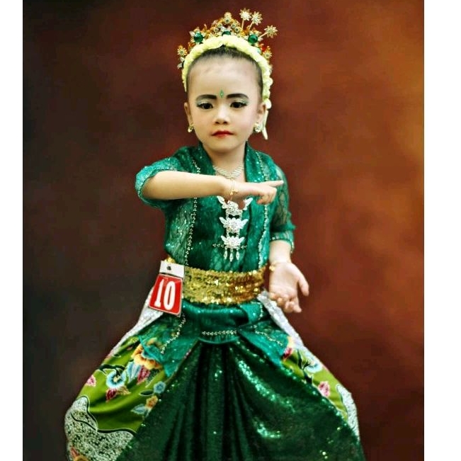kostum penari anak/kebaya tari jaipong/kebaya lucu/kebaya mewah/set kostum tari jaipong anak