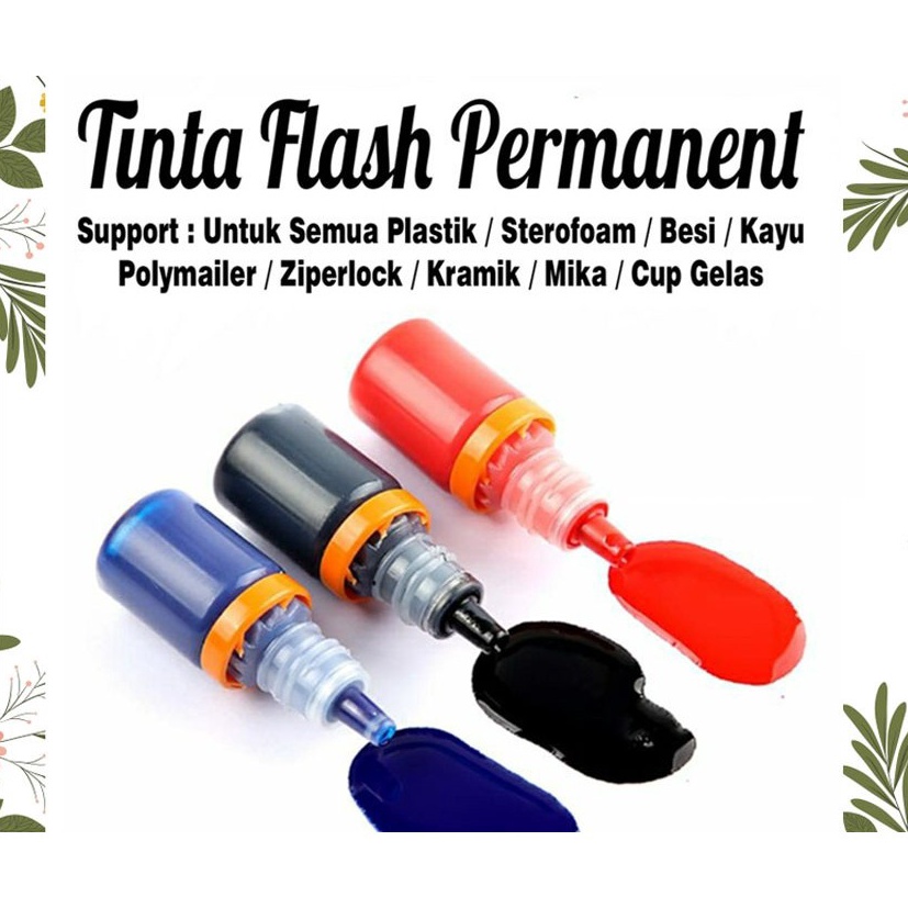 

KODE W22D Tinta Stempel Permanent Waterproof Hitam 5 ml