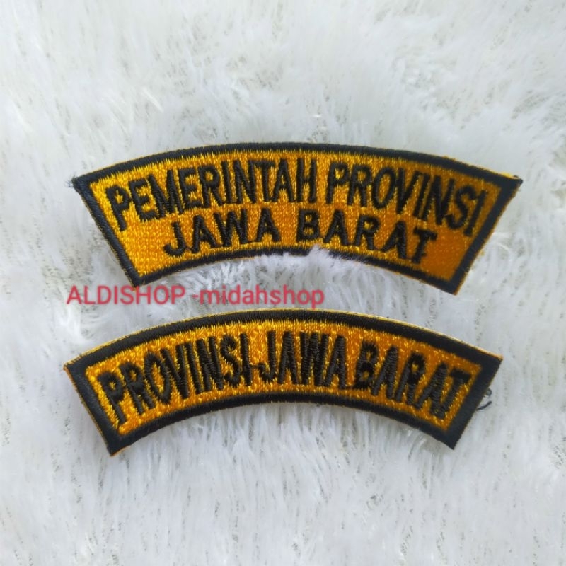 TULISAN BORDIR PEMROV JAWA BARAT/PROVINSI JAWA BARAT