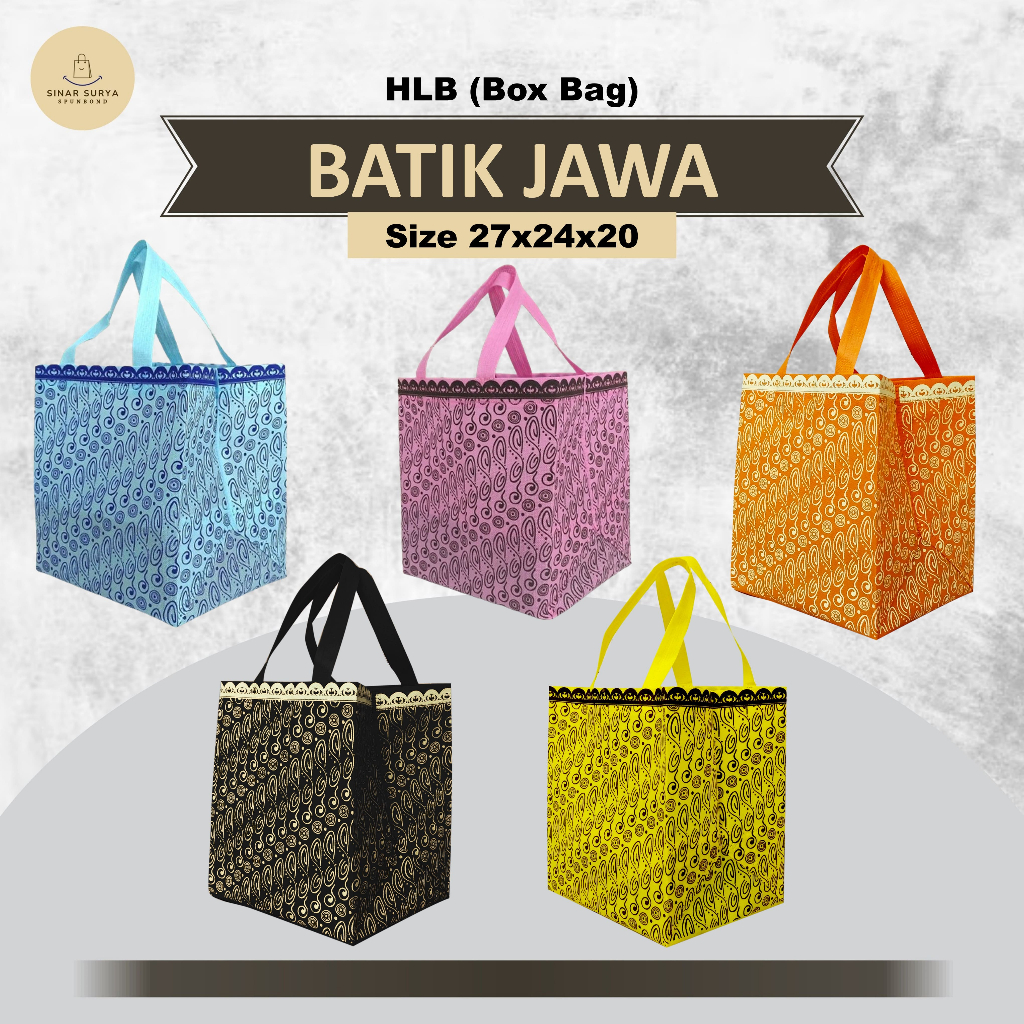 

Tas Berkat Kotak Nasi 20x20 | Tas Hajatan Nasi Kotak | Tas Box Nasi Batik Jawa 27X24X20