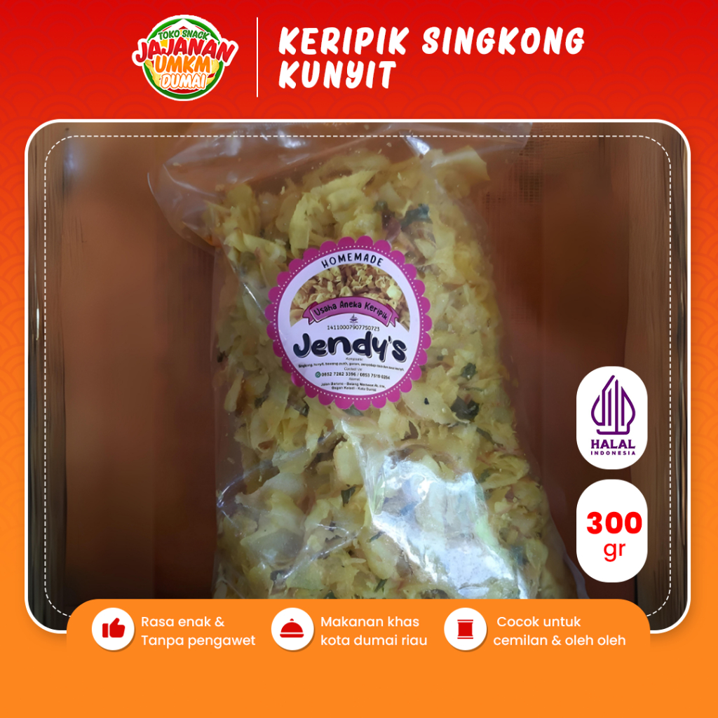 

Keripik Singkong Kunyit 300 Gr Cemilan Makanan Ringan Ketela Gurih Renyah