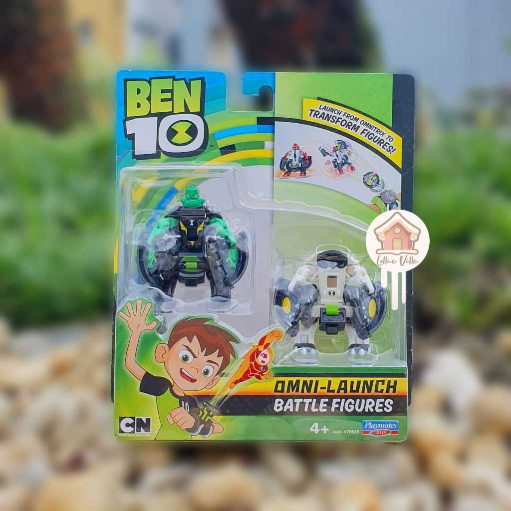 Ben 10 Omni Launch Battle Figures Refill Pack - Diamondhead+Cannonbolt