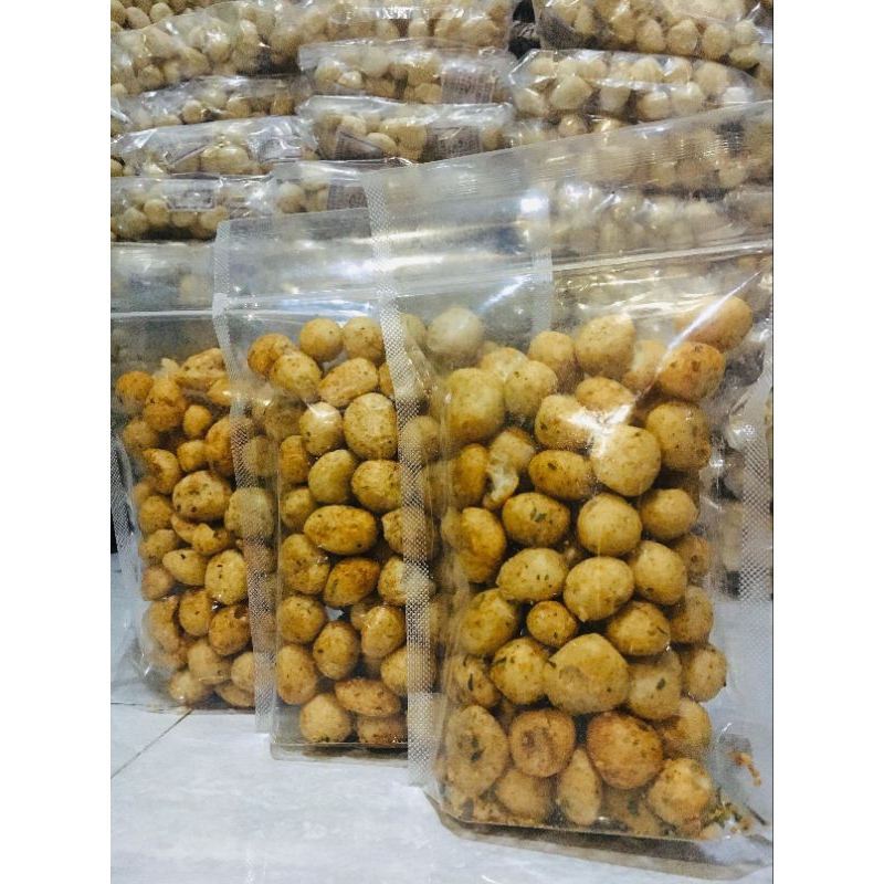 

Kerupuk Bakso Ikan Tengiri Pedas Gurih Berat 125Gram