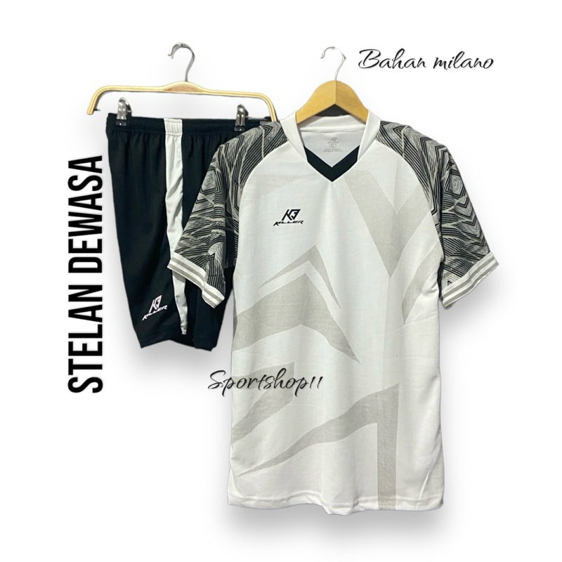 Set baju olahraga kaos bola futsal dewasa model Blaster pria wanita volly badminton