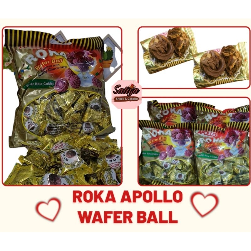 

Roka Apollo Wafer Balls Cokelat Isi 50