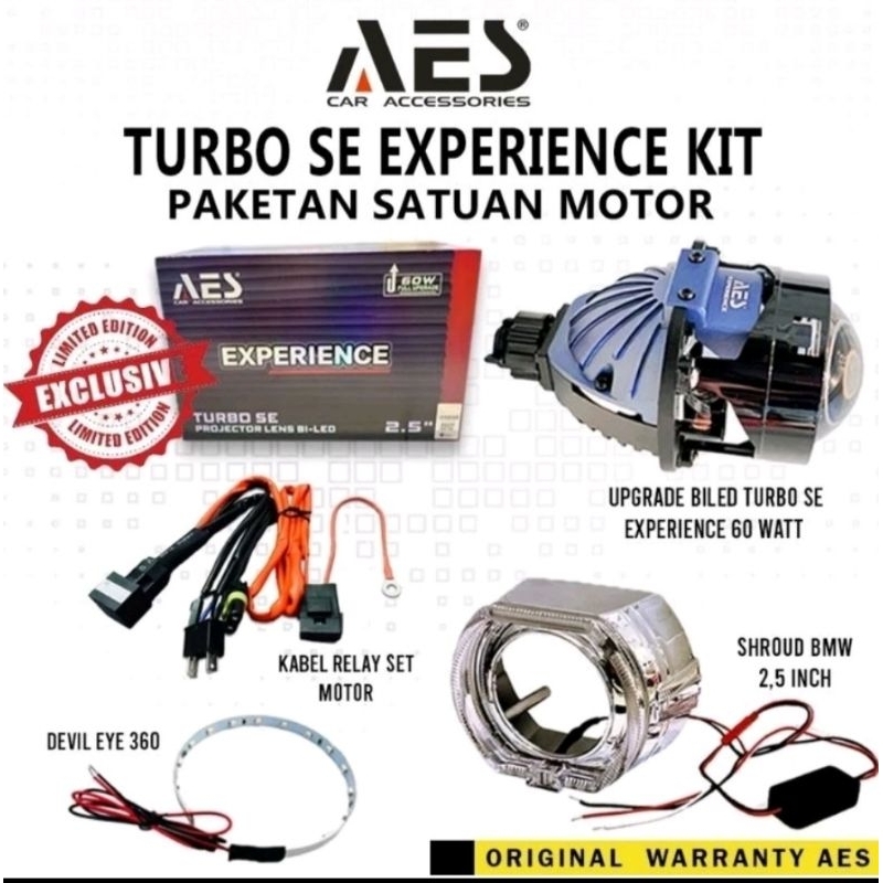 Aes Biled Turbo se experience 60watt  Paket Satuan