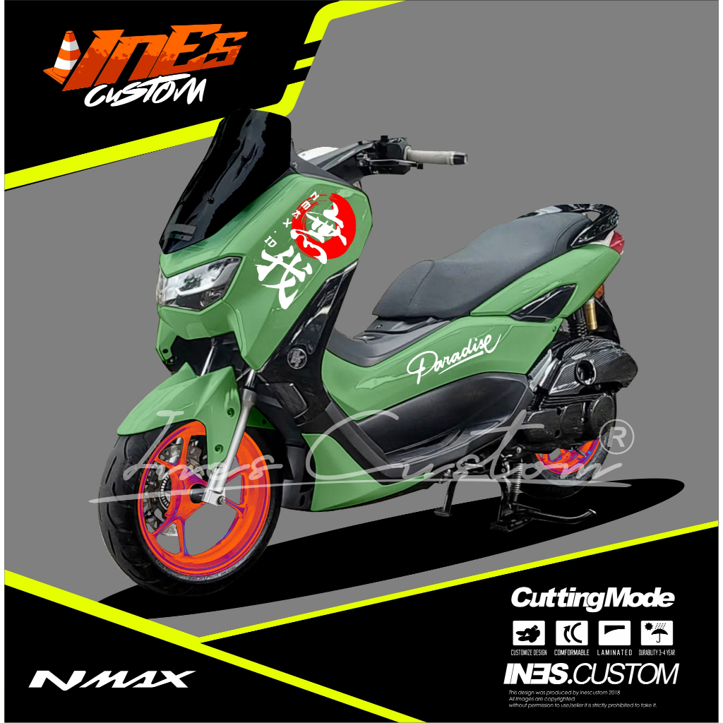 STIKER NMAX CUTTING NMAX JEPANG VIRAL SUNMORI