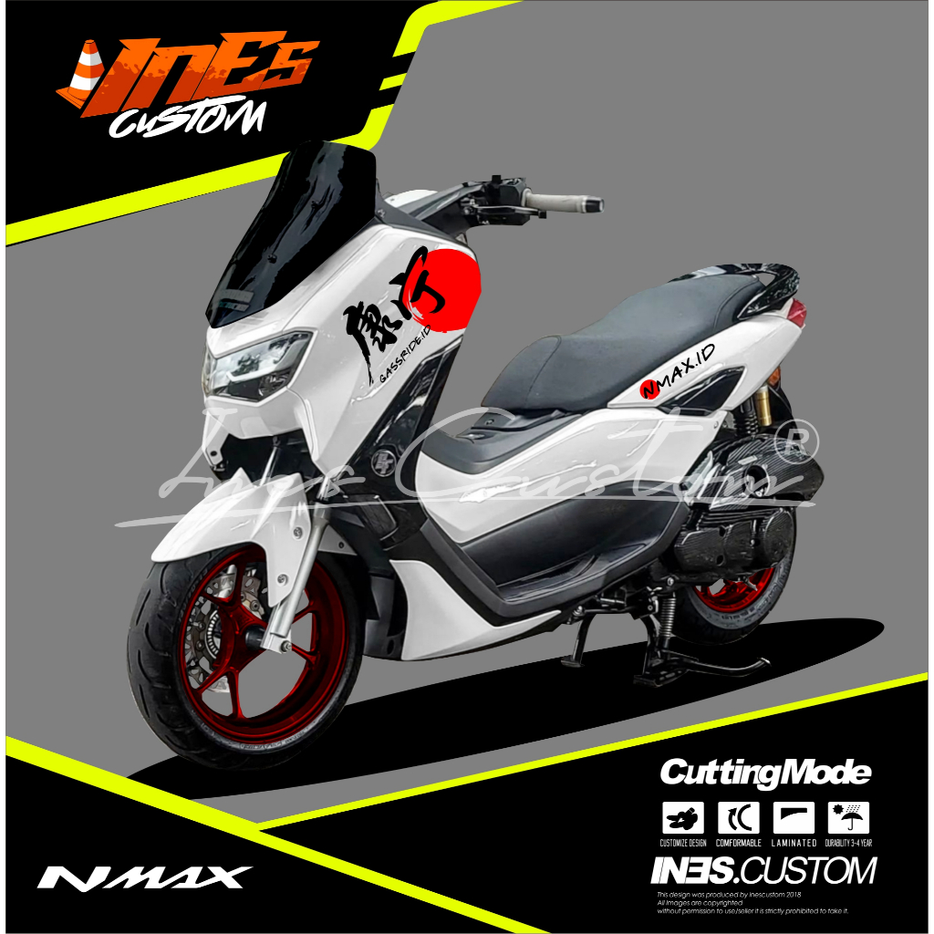 stiker motor nmax cutting nmax jepang viral sunmori