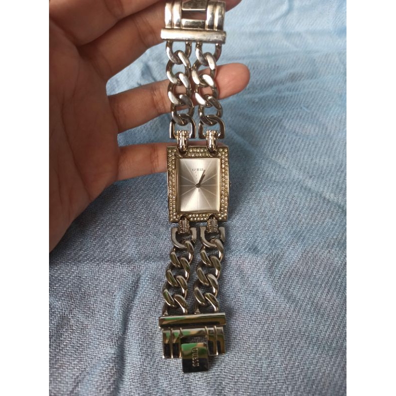 jam tangan wanita rantai guess preloved
