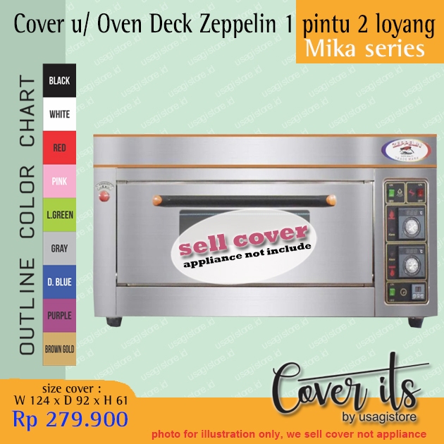 COVER UNTUK OVEN DECK ZEPPELIN 1 PINTU 2 LOYANG