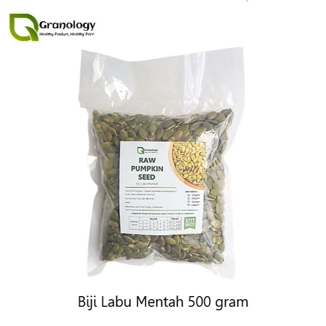 

(RAW) Biji Labu Mentah / Raw Pumpkin Seed - 500 gram