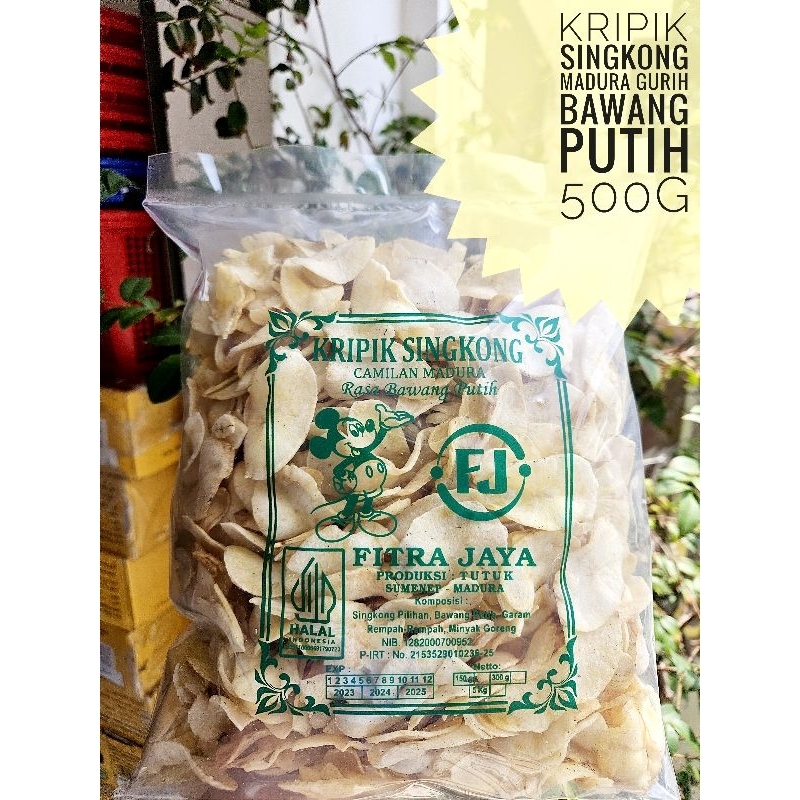 

kripik madura gurih bawang putih 500gram/singkong madura/kripik madura /gurih bawang putih